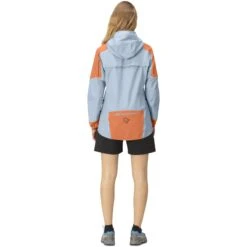 Norrona Senja Gore-Tex Active Jas Dames - Flamingo/Blue Fog -Norrona norrona senja gore tex active jacket women flamingo blue fog model 2 1399971
