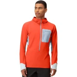Norrona Senja Warm1 Hood Fleece Trui Heren - Arednalin