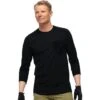 Norrona Skibotn Wool 3/4 T-Shirt Heren - Caviar