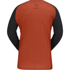 Norrona Skibotn Wool 3/4 T-Shirt Heren - Rooibos Tea -Norrona norrona skibotn wool 3 4 t shirt men rooibos tea 2 1343932