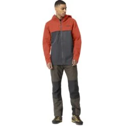 Norrona Svalbard Cotton Jas Heren - Rooibos Tea/Slate Grey -Norrona norrona svalbard cotton jacket men rooibos tea slate grey 2 1464215