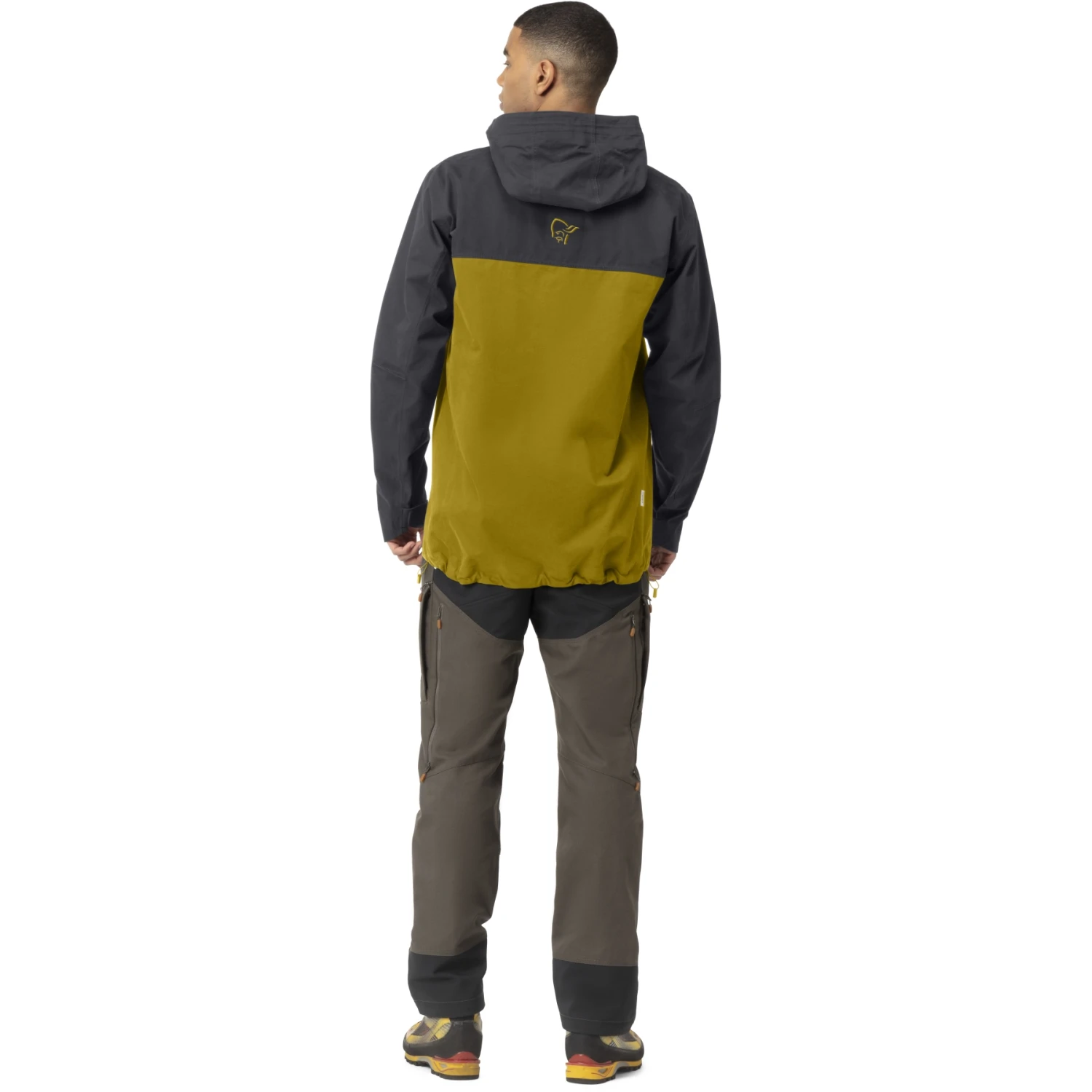 Norrona Svalbard Cotton Jas Heren - Slate Grey/Golden Palm 5 Norrona Svalbard Cotton Jas Heren - Slate Grey/Golden Palm - Afbeelding 5