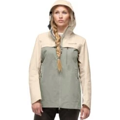 Norrona Svalbard Cotton Jas Dames - Ecru/Sandstone