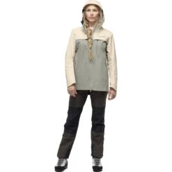 Norrona Svalbard Cotton Jas Dames - Ecru/Sandstone -Norrona norrona svalbard cotton jacket women ecru sandstone 2 1027483