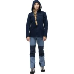 Norrona Svalbard Cotton Jas Dames - Indigo Night -Norrona norrona svalbard cotton jacket women indigo night 2 1464190