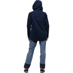 Norrona Svalbard Cotton Jas Dames - Indigo Night -Norrona norrona svalbard cotton jacket women indigo night 3 1464191
