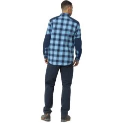 Norrona Svalbard Flanellen Overhemd Heren - Heritage Blue/Indigo Night -Norrona norrona svalbard flannel shirt men heritage blue indigo night 3 1464354