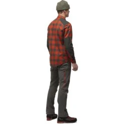 Norrona Svalbard Flanellen Overhemd Heren - Rooibos Tea/Slate Grey -Norrona norrona svalbard flannel shirt men rooibos tea slate grey 3 1464368