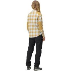 Norrona Svalbard Flanellen Overhemd Dames - Blue Fog/Camelflage -Norrona norrona svalbard flannel shirt women blue fog camelflage model 2 1400018