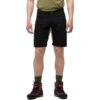 Norrona Svalbard Mid Cotton Short Heren - Caviar/Slate Grey