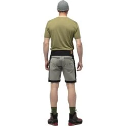 Norrona Svalbard Mid Cotton Short Heren - Caviar/Slate Grey -Norrona norrona svalbard mid cotton shorts men caviar slate grey 3 1562012