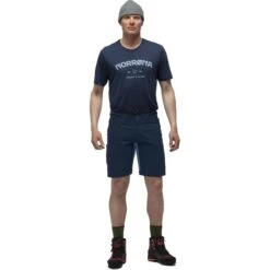 Norrona Svalbard Mid Cotton Short Heren - Indigo Night -Norrona norrona svalbard mid cotton shorts men indigo night 2 1562014