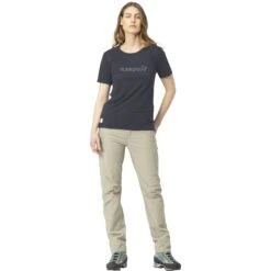 Norrona Svalbard Wool T-Shirt Dames - Indigo Night/Blue Fog -Norrona norrona svalbard wool t shirt women indigo night blue fog model 1 1400061
