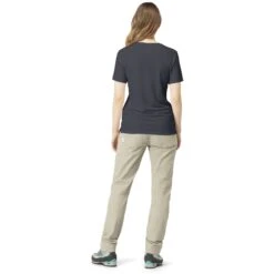 Norrona Svalbard Wool T-Shirt Dames - Indigo Night/Blue Fog -Norrona norrona svalbard wool t shirt women indigo night blue fog model 2 1400062