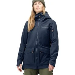 Norrona Tamok Gore-Tex Thermo80 Jas Dames - Indigo Night