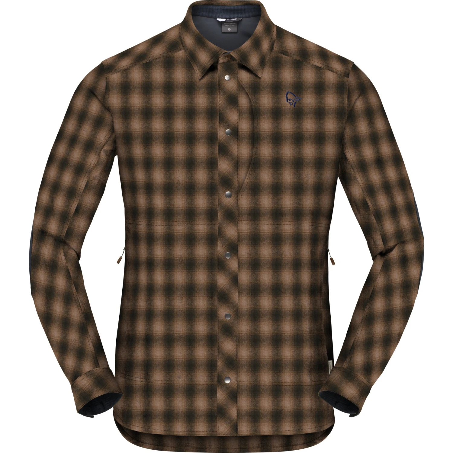 Norrona Tamok Wool Overhemd Heren - Emperador 2 Norrona Tamok Wool Overhemd Heren - Emperador - Afbeelding 2