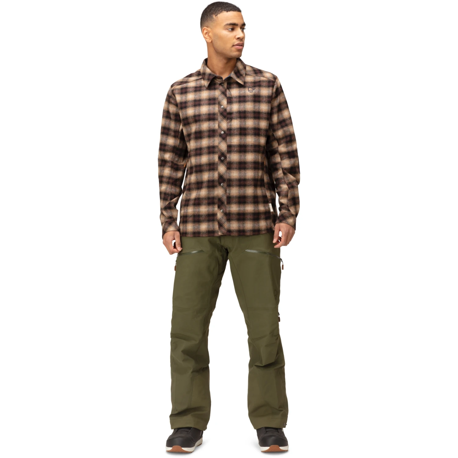 Norrona Tamok Wool Overhemd Heren - Emperador 4 Norrona Tamok Wool Overhemd Heren - Emperador - Afbeelding 4