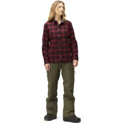 Norrona Tamok Wool Overhemd Dames - Tawny Port -Norrona norrona tamok wool shirt women tawny port 3 1258267