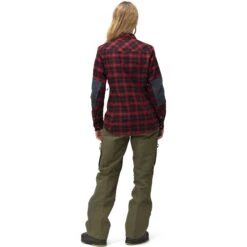 Norrona Tamok Wool Overhemd Dames - Tawny Port -Norrona norrona tamok wool shirt women tawny port 4 1258268