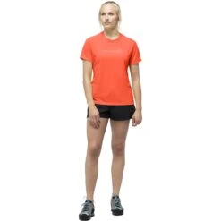 Norrona Tech T-Shirt Dames - Orange Alert -Norrona norrona tech t shirt women orange alert model 1 1400204