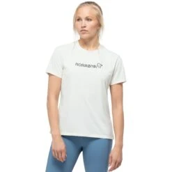 Norrona Tech T-Shirt Dames - Snowdrop