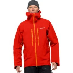Norrona Trollveggen Gore-Tex Pro Jas Heren - Adrenalin/Orange Popsicle