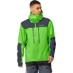 Norrona Trollveggen Gore-Tex Pro Light Jas Heren - Classic Green/Cool Black