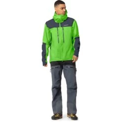 Norrona Trollveggen Gore-Tex Pro Light Jas Heren - Classic Green/Cool Black -Norrona norrona trollveggen gore tex pro light jacket men classic green cool black 4 1518938