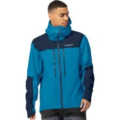 Norrona Trollveggen Gore-Tex Pro Light Jas Heren - Hawaiian Surf/Indigo Night