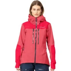 Norrona Trollveggen Gore-Tex Pro Light Jas Dames - Honeysuckle/Virtual Pink