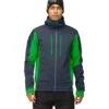 Norrona Trollveggen Powerstretch Pro Zip Hood Jas Heren - Cool Black/Classic Green