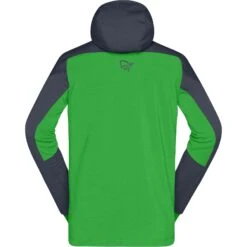 Norrona Trollveggen Powerstretch Pro Zip Hood Jas Heren - Cool Black/Classic Green -Norrona norrona trollveggen powerstretch pro zip hood jacket men cool black classic green 3 1518982