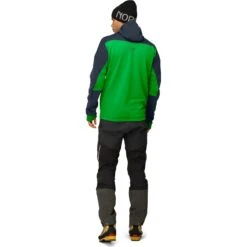 Norrona Trollveggen Powerstretch Pro Zip Hood Jas Heren - Cool Black/Classic Green -Norrona norrona trollveggen powerstretch pro zip hood jacket men cool black classic green 5 1518984