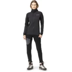 Norrona Trollveggen Powerstretch Pro Zip Hood Jas Dames - Caviar -Norrona norrona trollveggen powerstretch pro zip hood women caviar 2 1464872
