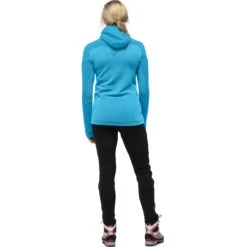 Norrona Trollveggen Powerstretch Pro Zip Hood Jas Dames - Hawaiian Surf -Norrona norrona trollveggen powerstretch pro zip hood women hawaiian surf 3 1168919
