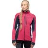 Norrona Trollveggen Powerstretch Pro Zip Hood Jas Dames - Honeysuckle/Indigo Night