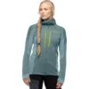 Norrona Trollveggen Powerstretch Pro Zip Hood Jas Dames - North Atlantic