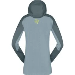 Norrona Trollveggen Powerstretch Pro Zip Hood Jas Dames - North Atlantic -Norrona norrona trollveggen powerstretch pro zip hood women north atlantic 2 1258384