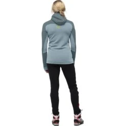 Norrona Trollveggen Powerstretch Pro Zip Hood Jas Dames - North Atlantic -Norrona norrona trollveggen powerstretch pro zip hood women north atlantic 4 1258386
