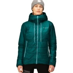 Norrona Trollveggen Primaloft100 Zip Hood Jas Dames - Everglade