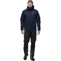 Norrona Trollveggen Primaloft100 Zip Hood Jas Heren - Indigo Night -Norrona norrona trollveggen primaloft100 zip hood men indigo night 2 1465031