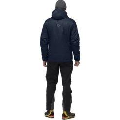 Norrona Trollveggen Primaloft100 Zip Hood Jas Heren - Indigo Night -Norrona norrona trollveggen primaloft100 zip hood men indigo night 3 1465033