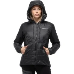 Norrona Trollveggen Primaloft100 Zip Hood Jas Dames - Caviar