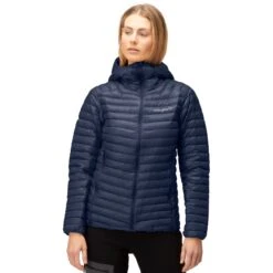 Norrona Trollveggen Superlight Down850 Hood Donsjas Dames - Indigo Night