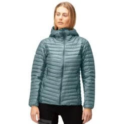 Norrona Trollveggen Superlight Down850 Hood Donsjas Dames - North Atlantic