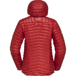 Norrona Trollveggen Superlight Down850 Hood Donsjas Dames - True Red -Norrona norrona trollveggen superlight down850 hood jacket women true red 2 1258424