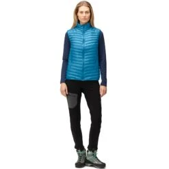 Norrona Trollveggen Superlight Down850 Donzen Bodywarmer Dames - Hawaiian Surf -Norrona norrona trollveggen superlight down850 vest women hawaiian surf 2 1519019