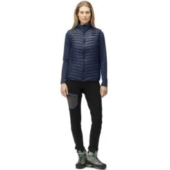 Norrona Trollveggen Superlight Down850 Donzen Bodywarmer Dames - Indigo Night -Norrona norrona trollveggen superlight down850 vest women indigo night 3 1258599