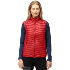 Norrona Trollveggen Superlight Down850 Donzen Bodywarmer Dames - True Red