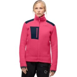 Norrona Trollveggen Thermal Pro Jas Dames - Honeysuckle/Indigo Night